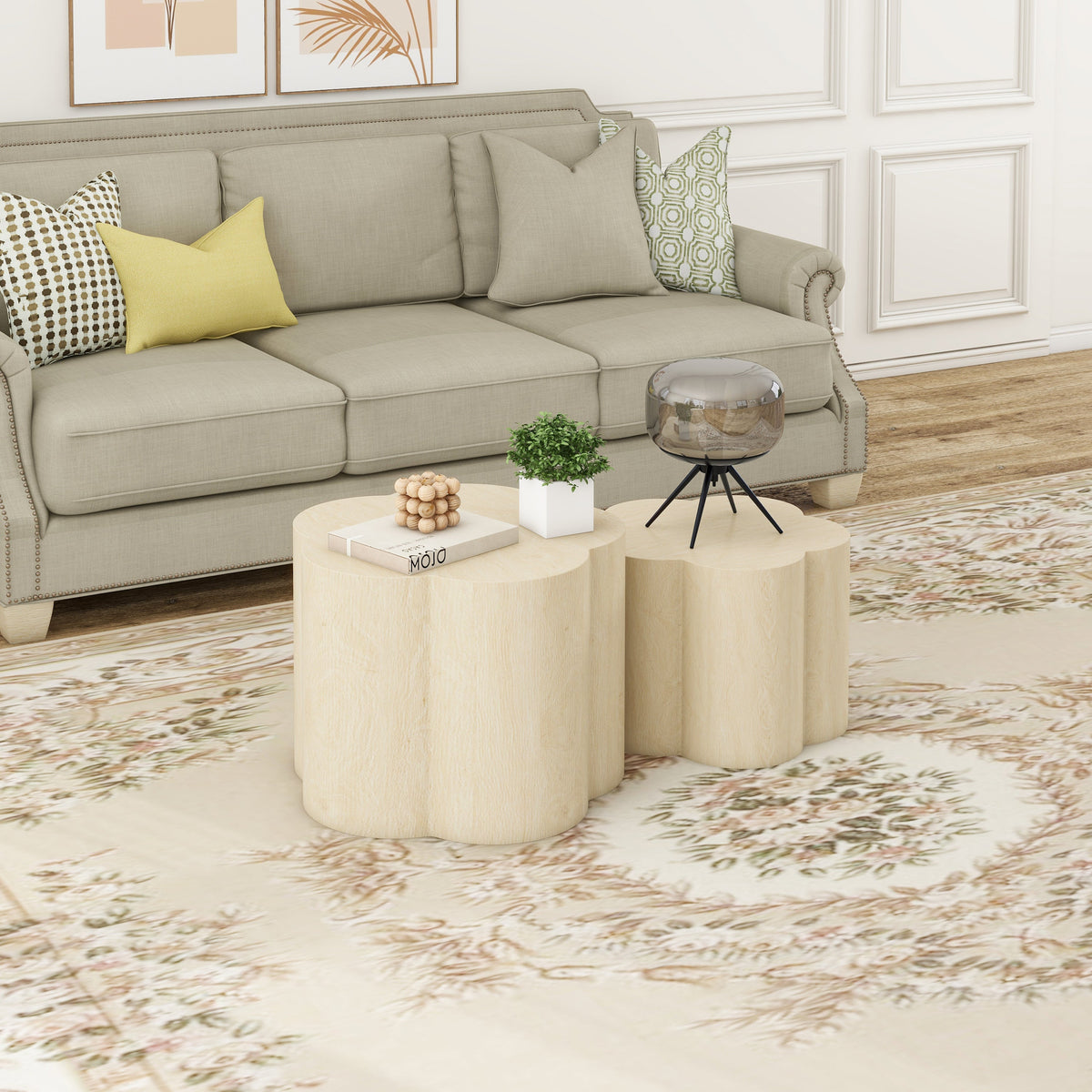 Coffee Table Set of 2, Cloud Coffee Table