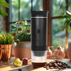 2025 Upgraded 3-in-1 Cordless Coffee Maker - 20Bar Portable for Car/Camping/Home