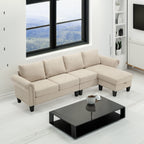 Convertible Sectional Sofa with Storage,L-shaped sofa,Four-seater sofa