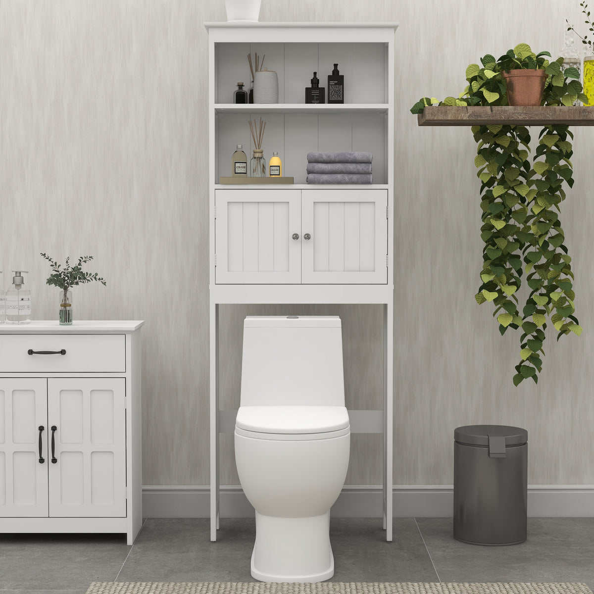 Over The Toilet Rack 2 -Tier Toilet Bathroom Spacesaver Storage