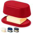 Butter Dish with Lid for Countertop – Bamboo Fiber Butter Crock