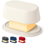 Butter Dish with Lid for Countertop – Bamboo Fiber Butter Crock