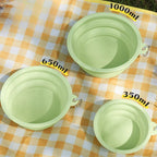 Dog Feeders Folding Silicone Bowl Outdoor Travel Foldable Portable