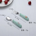 Baby Gadgets Tableware Set Children Utensil Stainless Steel