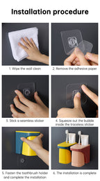 Magnetic Toothbrush Holder Bathroom Accessories magnetic cup holder For Home toiletries storage rack