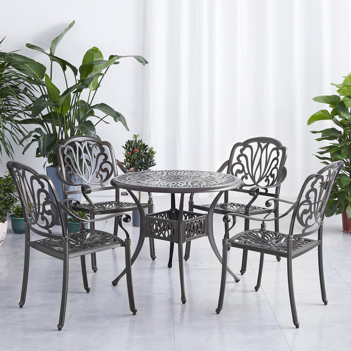 5PCS Outdoor Furniture Dining Table Set  Patio Furniture