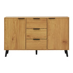 Side panel buffet cabinet with storage room