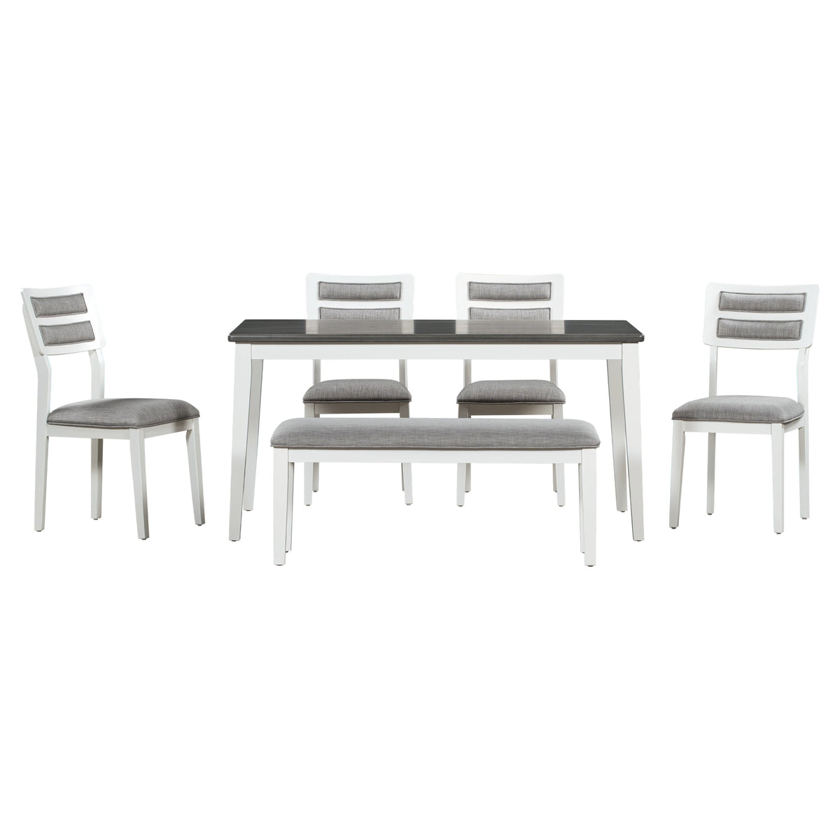 TREXM Classic and Traditional Style 6 - Piece Dining Set, Includes Dining Table