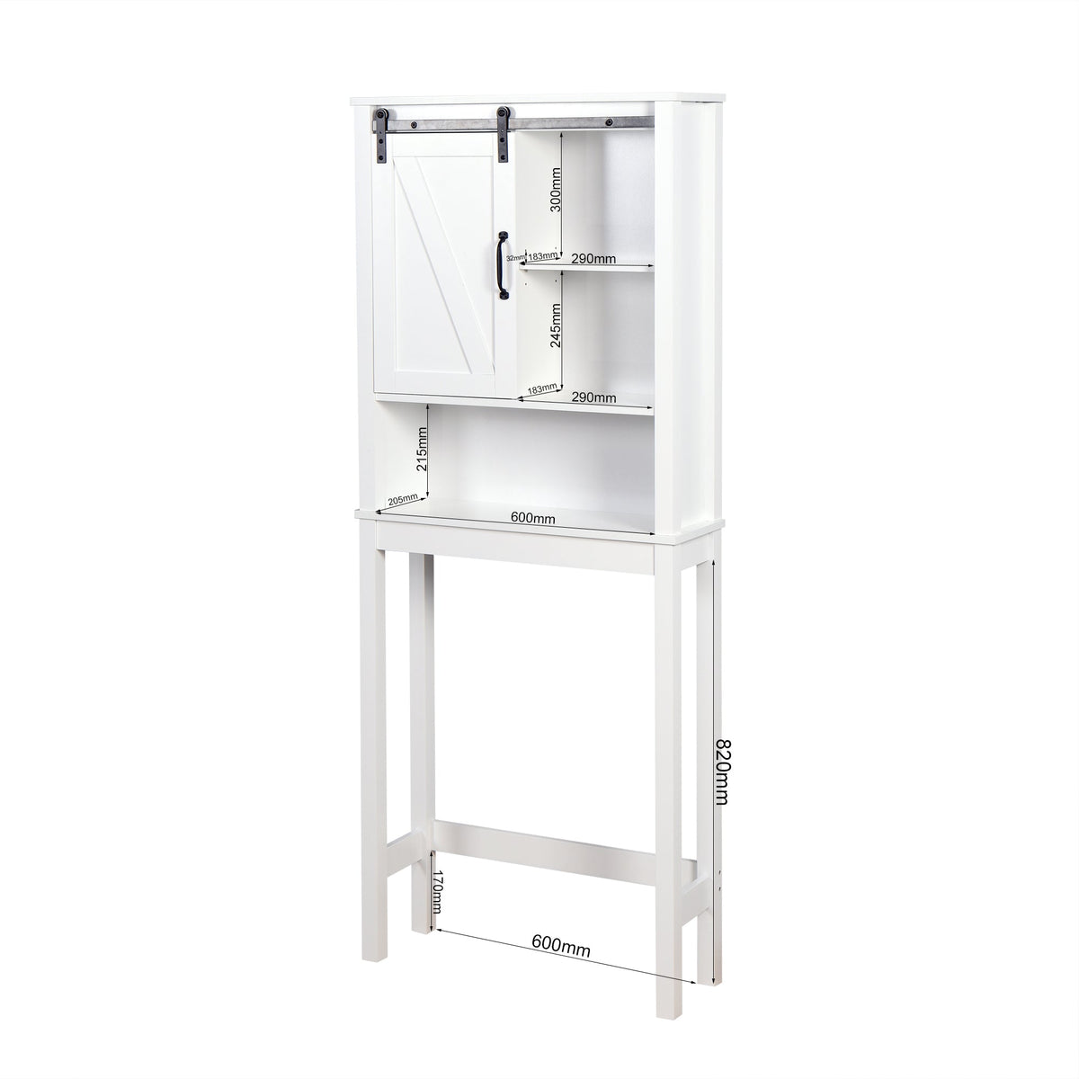 Over-the-Toilet Storage Cabinet, Space-Saving Bathroom Cabinet
