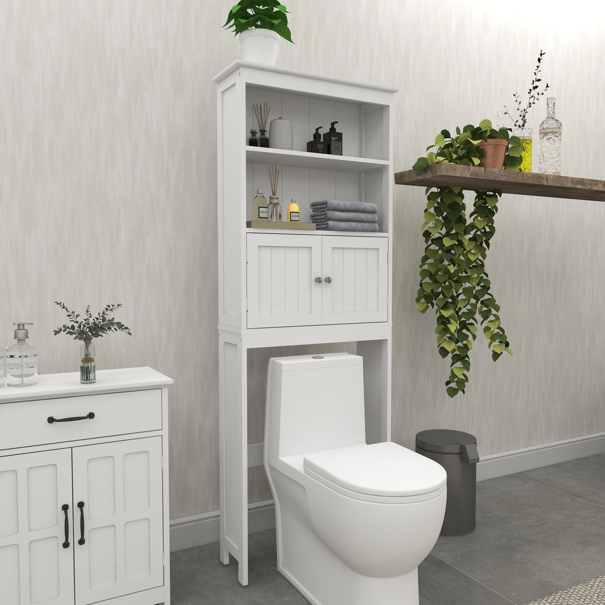 Over The Toilet Rack 2 -Tier Toilet Bathroom Spacesaver Storage