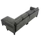 Convertible Sectional Sofa with Storage,L-shaped sofa Modern Linen Fabric