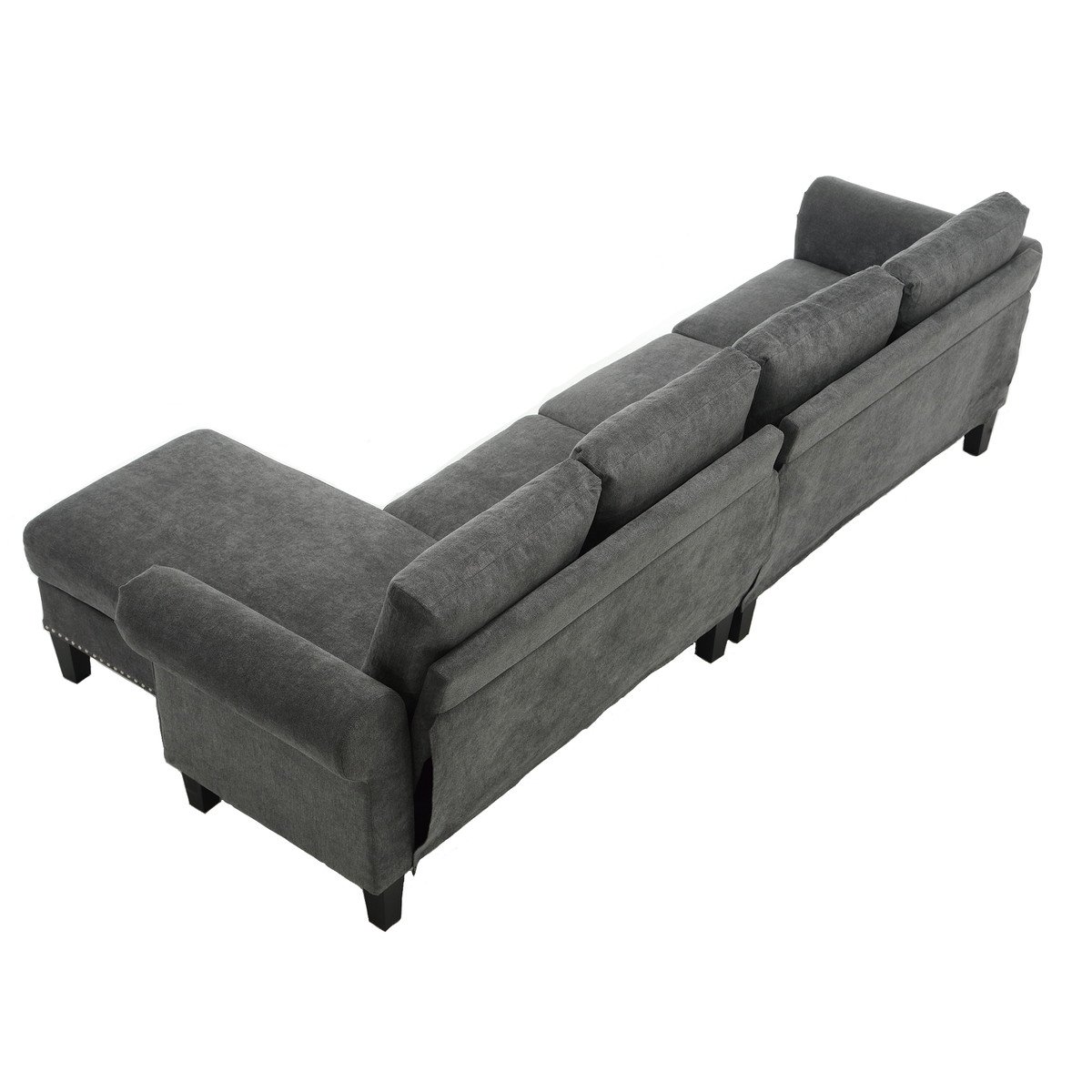 Convertible Sectional Sofa with Storage,L-shaped sofa Modern Linen Fabric