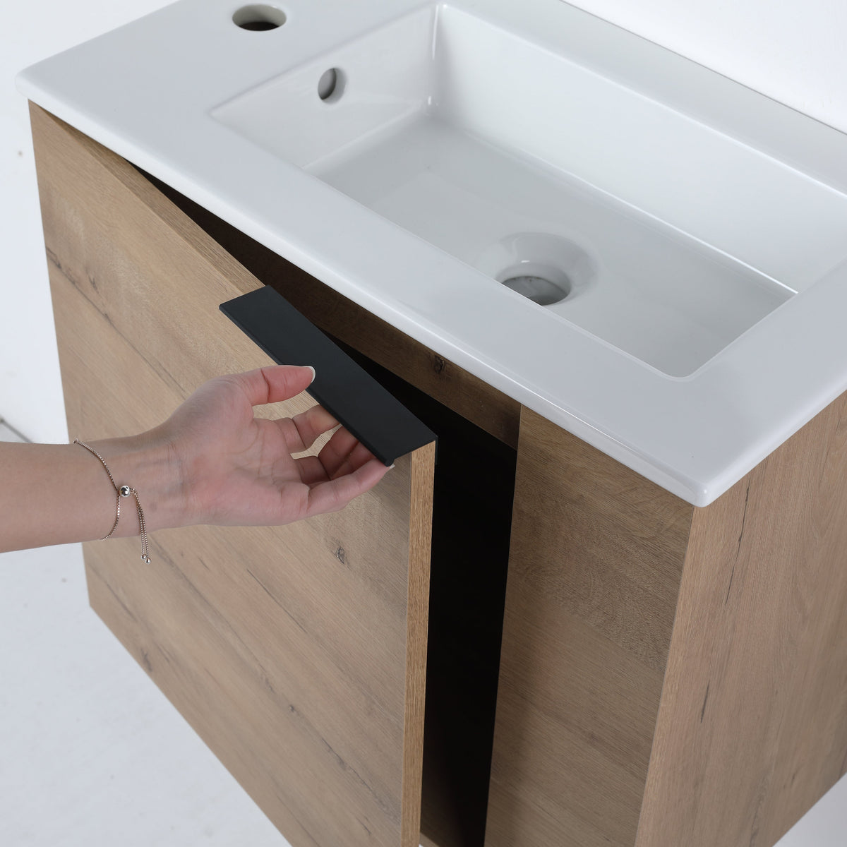 Bathroom Vanity with Sink 22 Inch for Small Bathroom,Floating Bathroom Vanity