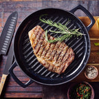Enameled Cast Iron Grill Pan, 11"
