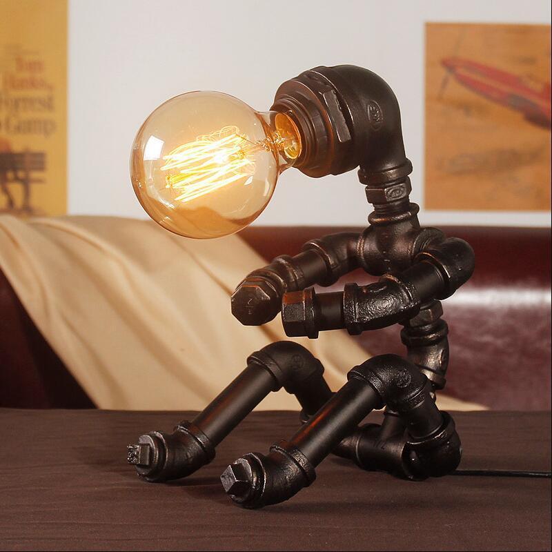 Retro Vintage Style Pipe Desk Lamp Kettle Style