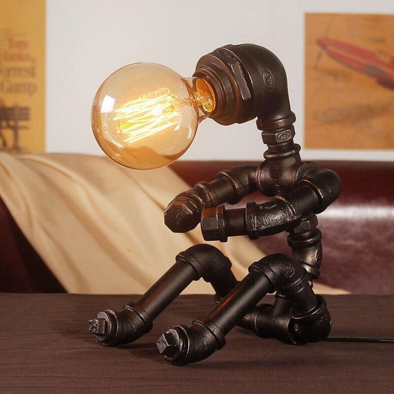Retro Vintage Style Pipe Desk Lamp Kettle Style