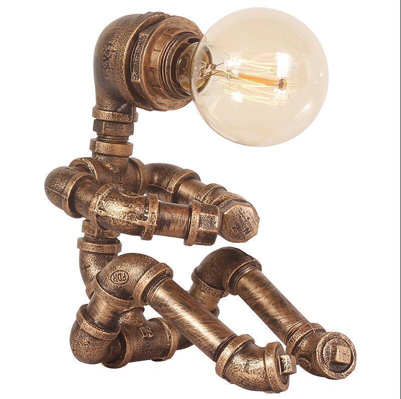 Retro Vintage Style Pipe Desk Lamp Kettle Style