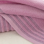 New Stripe Cotton Towel Bath Towel of Three Sets Solid Color
