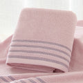 New Stripe Cotton Towel Bath Towel of Three Sets Solid Color