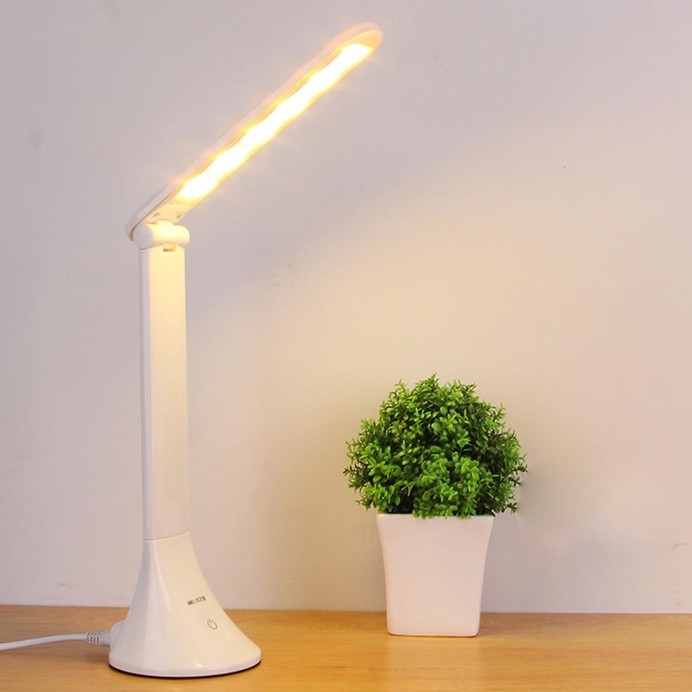 STEVVEX LED Touch Table Lamp Foldable USB Powered Dimming Desk Lamp