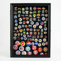 Display Case Wall Frame Cabinet for Military Medals, Pins, Patches