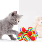 Cat Toy Interactive Ball Toys For Cats Funny Cat Rainbow Balls