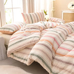Winter Bedding Thick Quilt Blanket Thickened Warm Flannel Fleece Comforter