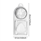 Multifunctional PP Base egg cutter 2-in-1 stainless steel