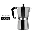 New 50ml-600ml Moka Pot Aluminum Household Electric Burner Stove Top Espresso Percolator