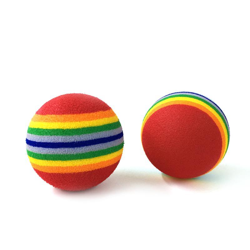 Cat Toy Interactive Ball Toys For Cats Funny Cat Rainbow Balls