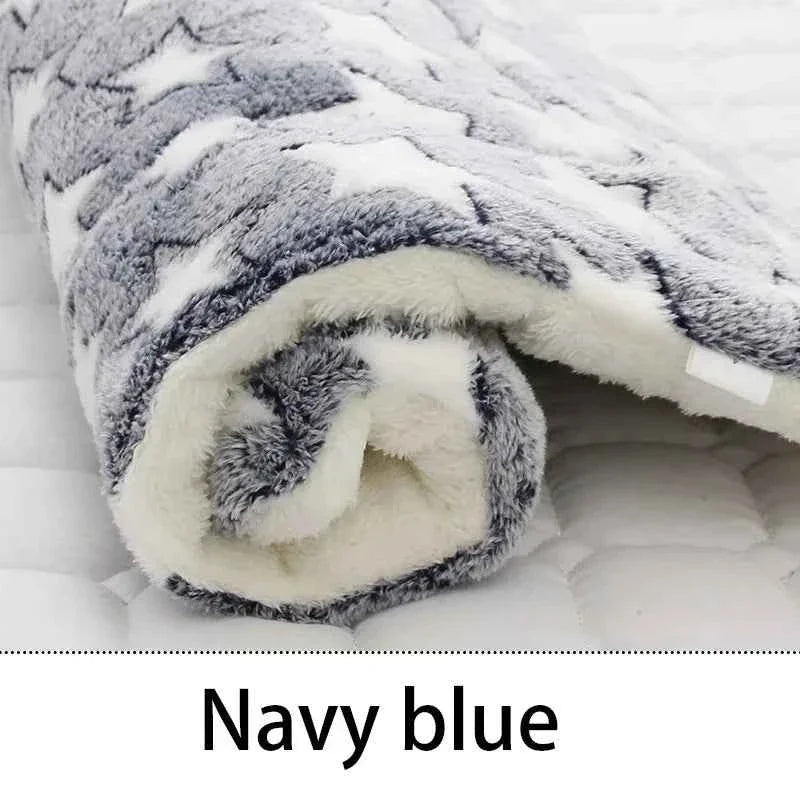 Flannel Pet Sleeping Mat – Soft, Washable, Durable Dog Bed