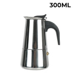 New 50ml-600ml Moka Pot Aluminum Household Electric Burner Stove Top Espresso Percolator
