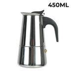 New 50ml-600ml Moka Pot Aluminum Household Electric Burner Stove Top Espresso Percolator