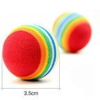 Cat Toy Interactive Ball Toys For Cats Funny Cat Rainbow Balls