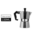 New 50ml-600ml Moka Pot Aluminum Household Electric Burner Stove Top Espresso Percolator
