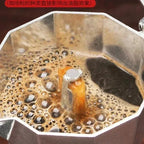 New 50ml-600ml Moka Pot Aluminum Household Electric Burner Stove Top Espresso Percolator