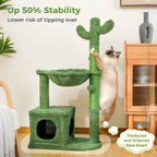 Cactus Cat Tree with Condo & Hammock –