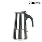 New 50ml-600ml Moka Pot Aluminum Household Electric Burner Stove Top Espresso Percolator