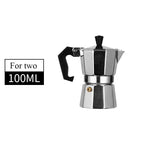 New 50ml-600ml Moka Pot Aluminum Household Electric Burner Stove Top Espresso Percolator