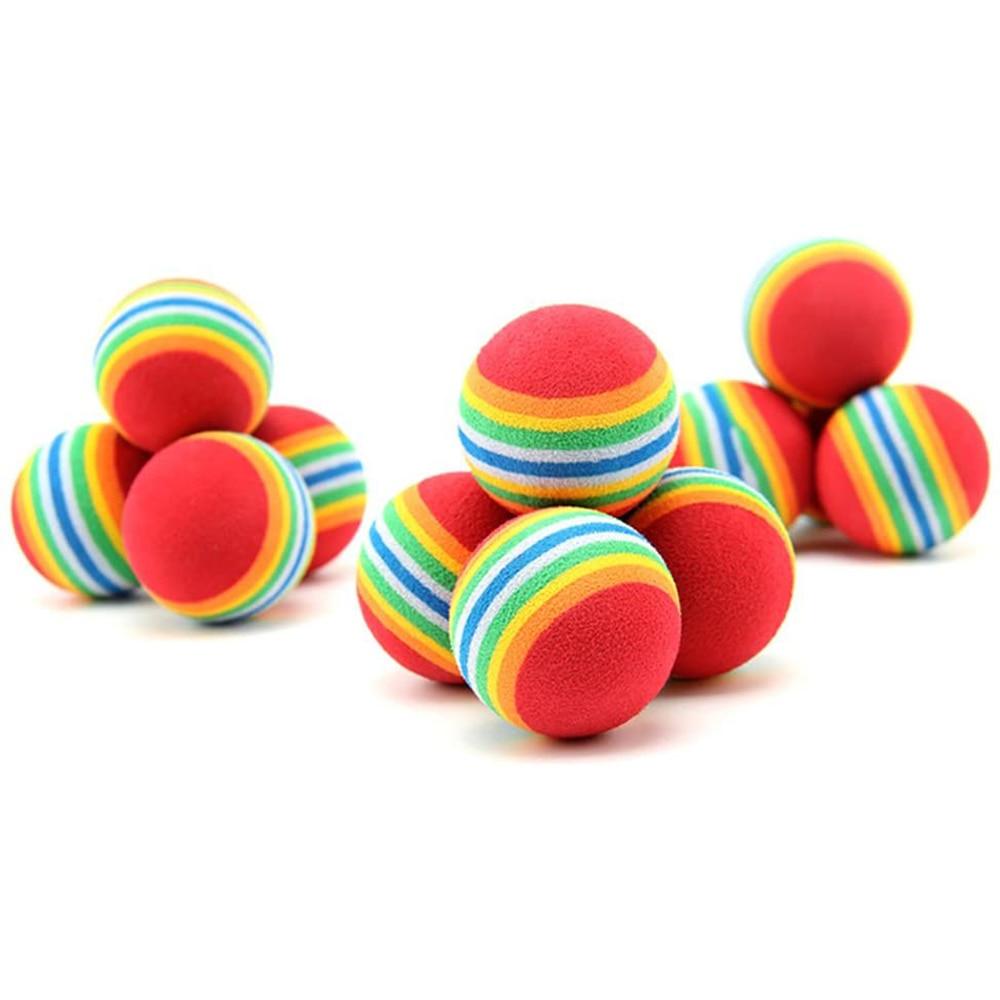 Cat Toy Interactive Ball Toys For Cats Funny Cat Rainbow Balls