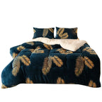 Winter Bedding Thick Quilt Blanket Thickened Warm Flannel Fleece Comforter