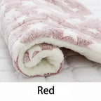 Flannel Pet Sleeping Mat – Soft, Washable, Durable Dog Bed