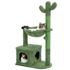 Cactus Cat Tree with Condo & Hammock –