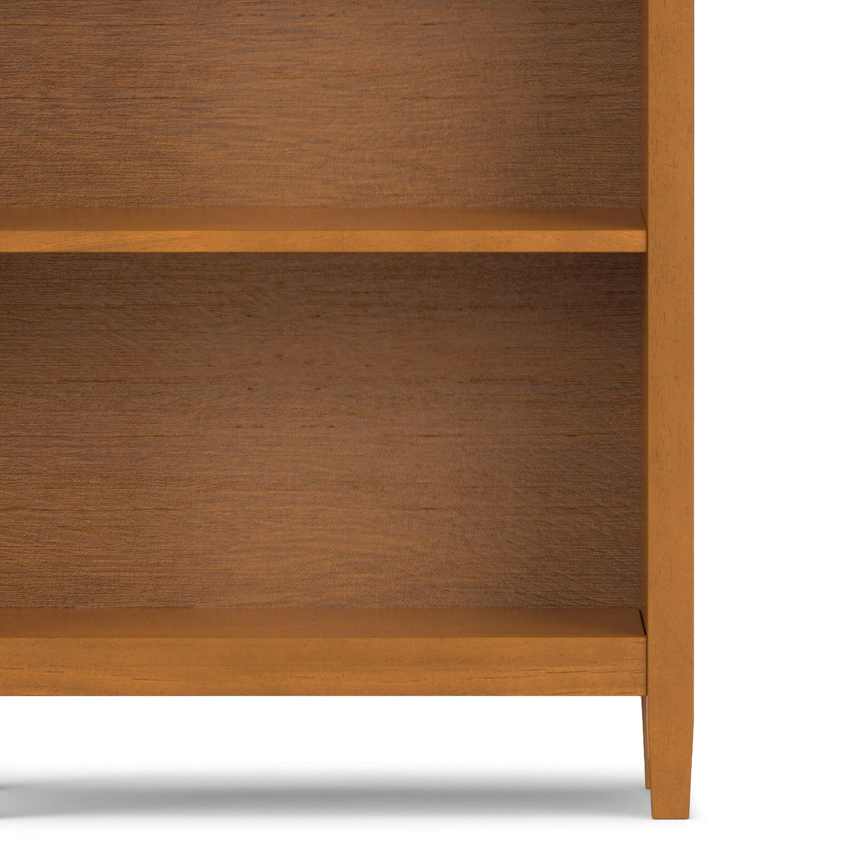 Solid Wood 5 Shelf Bookcase with Adjustable Shelves - Brown