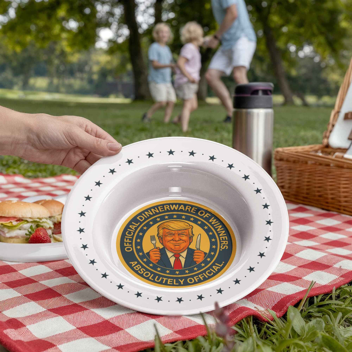 Political Parody “Official Dinnerware of Winners” Collectible Bowl