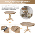 Modern Dining Table Set For 4, Round Table And 4 Kitchen Room Chairs