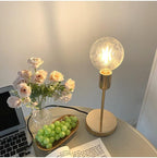 Bedroom Bedside Lamp Golden Modern Simple Model Room Décor