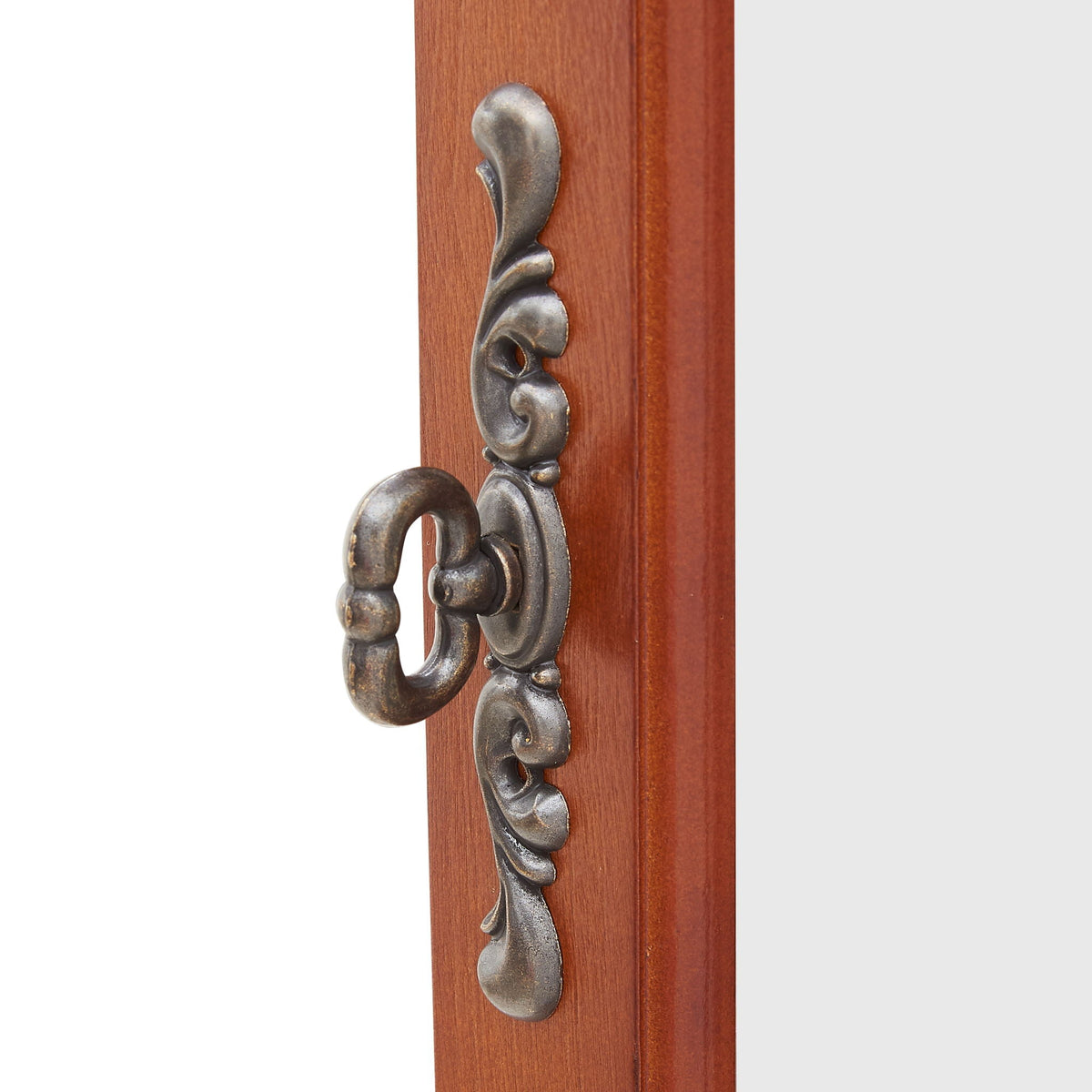 Corner Curio Cabinet with Lights and Adjustable Shelves - Walnut