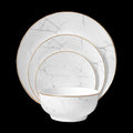 Carrara Marble Dinnerware Set - 16 Piece Set