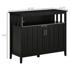 Homcom - Sideboard Buffet Cabinet, Kitchen Cabinet, Coffee Bar Cabinet